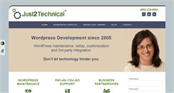 Desktop Screenshot of just2technical.com